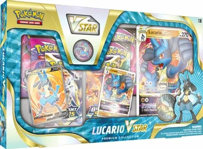 Toy Temple Pokemon Trading Card Game: Lucario VSTAR Premium Collection Box 3 Toy Temple Pokemon Trading Card Game: Lucario VSTAR Premium Collection Box