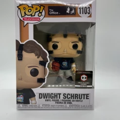 Toy Temple Funko POP! Dwight Schrute With Basketball The Office #1103 [Chalice Collectibles Exclusive]