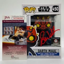 Toy Temple Funko POP! Darth Maul Darksaber Star Wars Clone Wars #450 [Autographed]