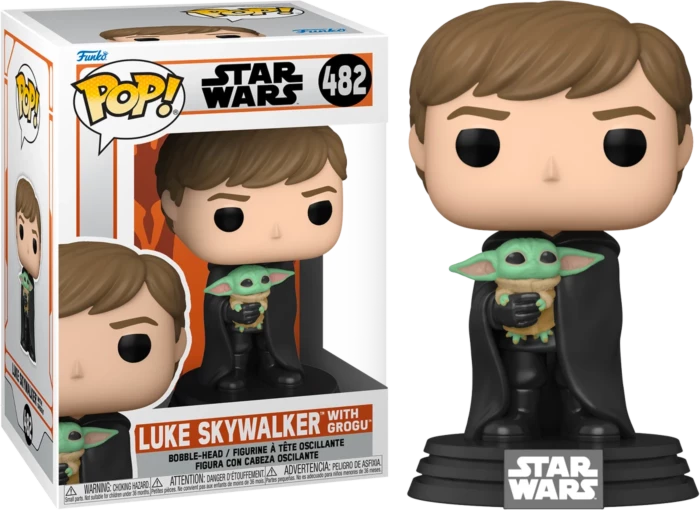 Toy Temple Funko POP! Luke Skywalker Holding Grogu Star Wars Mandalorian #482 3 Toy Temple Funko POP! Luke Skywalker Holding Grogu Star Wars Mandalorian #482