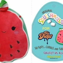 Toy Temple Squishmallow 7" Wanda The Watermelon Girl With Bow Super Soft Mochi Squishy Plush Toy