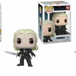Toy Temple 2x Funko POP! Geralt Netflix The Witcher #1192 [Common And Chase Bundle]