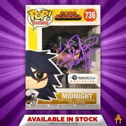 Toy Temple Funko POP! Midnight My Hero Academia #736 [Autographed Purple Ink]