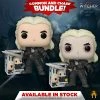 Toy Temple 2x Funko POP! Geralt Netflix The Witcher #1192 [Common And Chase Bundle]