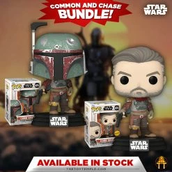 Toy Temple 2x Funko POP! Cobb Vanth (The Marshal) Star Wars Mandalorian #484 [Common And Chase Bundle]