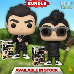 Toy Temple 2X Funko POP! David Rose Schitt's Creek #975 [Common And Chase Bundle]