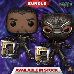 Toy Temple 2X Funko POP! Black Panther #273 Marvel Black Panther [Common And Chase Bundle]