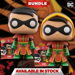 Toy Temple 2X Funko POP! Imperial Palace Robin DC Heroes #377 [Common And Chase Bundle]