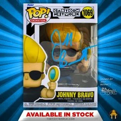 Funko POP! Johnny Bravo Cartoon Network #1069 [Autographed] (Blue Ink)