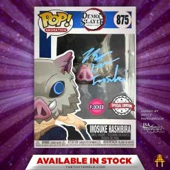 Funko POP! Inosuke Hashibira Demon Slayer #875 [Flocked Special Edition] (Autographed)