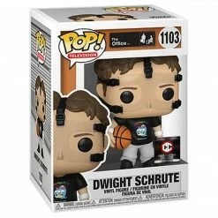 Toy Temple Funko POP! Dwight Schrute With Basketball The Office #1103 [Chalice Collectibles Exclusive]