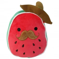 Toy Temple Squishmallow 7" Arturo The Watermelon With Sombrero And Mustache Super Soft Mochi Squishy Plush Toy