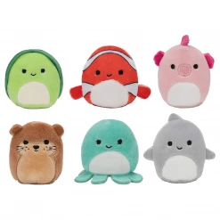 Entertainment Earth Squishville By Original Squishmallows Sealife Squad 6 Pack Mini Squishmallows