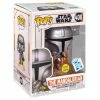 Toy Temple Funko POP! The Mandalorian Flying With Blaster Star Wars Glow In The Dark #408 [Gamestop Exclusive]