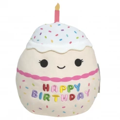 Kelly Toys Squishmallow 8 Inch Lyla The Vanilla Birthday Cake