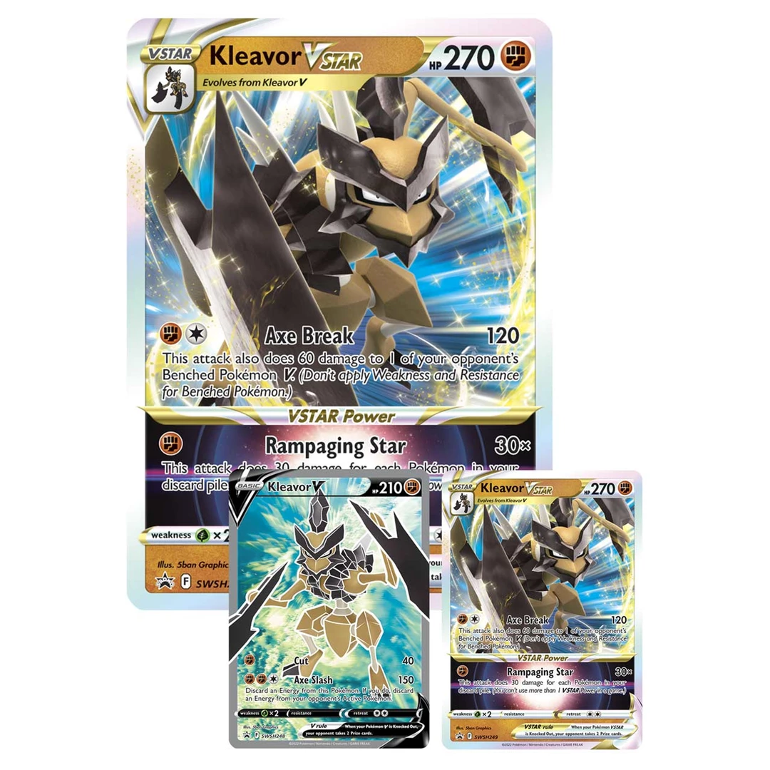 Toy Temple Pokemon TCG: Kleavor VStar Premium Collection 6 Toy Temple Pokemon TCG: Kleavor VStar Premium Collection