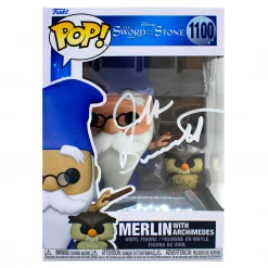 Toy Temple Funko POP! Merlin With Archimedes Disney The Sword In The Stone #1100 [Autographed]