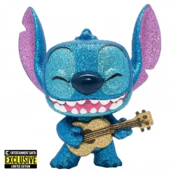 Funko POP! Stitch With Ukulele Disney Lilo & Stitch #1044 Diamond Collection [Entertainment Earth]