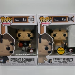 Toy Temple 2x Funko POP! Dwight Schrute The Office #1103 [Chalice Collectibles Exclusive] (Common And Chase Bundle)