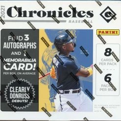 Toy Temple Panini 2021 Chonicles Baseball Hobby Box (Sealed) Trading Cards