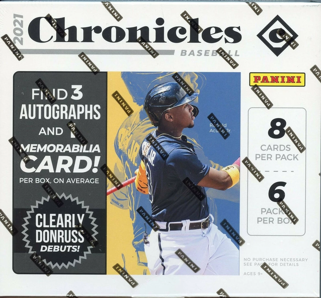 Toy Temple Panini 2021 Chonicles Baseball Hobby Box (Sealed) Trading Cards 3 Toy Temple Panini 2021 Chonicles Baseball Hobby Box (Sealed) Trading Cards